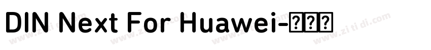 DIN Next For Huawei字体转换